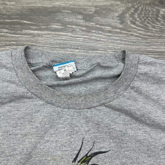 Vintage Dr Seuss T Shirt Men's XL Extra Large Gray Grinch Graphic Tee Christmas - Picture 4 of 16